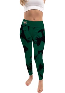 Ohio Bobcats Womens Green Paint Brush Plus Size Athletic Pants