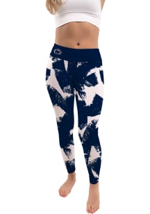 Penn State Nittany Lions Womens Navy Blue Paint Brush Plus Size Athletic Pants