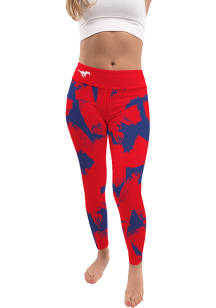 SMU Mustangs Womens Red Paint Brush Plus Size Athletic Pants
