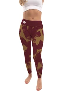 Texas State Bobcats Womens Maroon Paint Brush Plus Size Athletic Pants