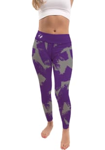 Tarleton State Texans Womens Purple Paint Brush Plus Size Athletic Pants