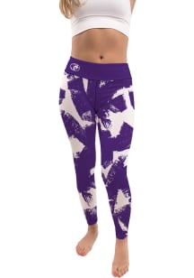 North Alabama Lions Womens Purple Paint Brush Plus Size Athletic Pants