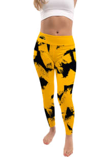 Southern Mississippi Golden Eagles Womens Gold Paint Brush Pants