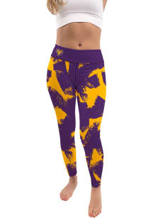 West Chester Golden Rams Womens Purple Paint Brush Plus Size Athletic Pants