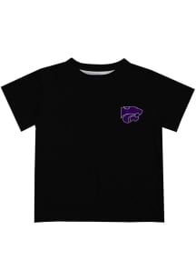 Youth K-State Wildcats Black Vive La Fete Impressions Short Sleeve T-Shirt