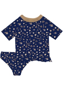 Vive La Fete Montana State Bobcats Girls Blue Rash Guard Short Sleeve Tee