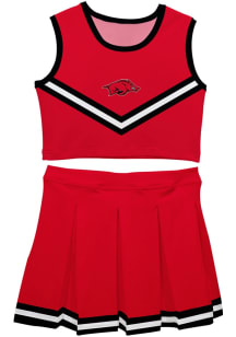 Vive La Fete Arkansas Razorbacks Girls Red Ashley 2 Pc Set Cheer