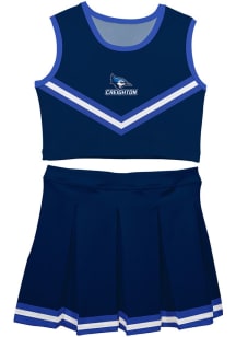 Vive La Fete Creighton Bluejays Girls Blue Ashley 2 Pc Set Cheer