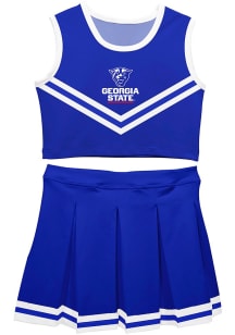 Vive La Fete Georgia State Panthers Girls Blue Ashley 2 Pc Set Cheer