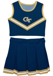 Vive La Fete GA Tech Yellow Jackets Girls Blue Ashley 2 Pc Set Cheer