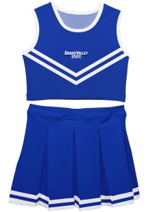 Vive La Fete Grand Valley State Lakers Girls Blue Ashley 2 Pc Set Cheer