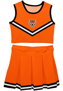 Vive La Fete Idaho State Bengals Girls Orange Ashley 2 Pc Set Cheer