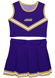 Vive La Fete James Madison Dukes Girls Purple Ashley 2 Pc Set Cheer