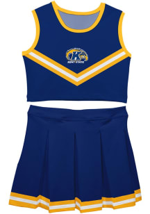 Vive La Fete Kent State Golden Flashes Girls Blue Ashley 2 Pc Set Cheer