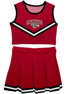 Vive La Fete Lafayette College Girls Maroon Ashley 2 Pc Set Cheer