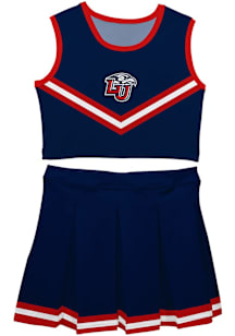 Vive La Fete Liberty Flames Girls Blue Ashley 2 Pc Set Cheer