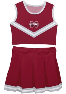 Vive La Fete Mississippi State Bulldogs Girls Maroon Ashley 2 Pc Set Cheer