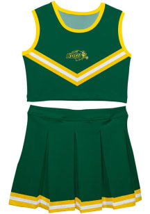 Vive La Fete North Dakota State Bison Girls Green Ashley 2 Pc Set Cheer