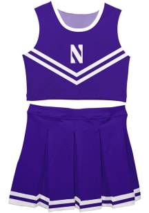 Girls Northwestern Wildcats Purple Vive La Fete Ashley 2 Pc Cheer Set