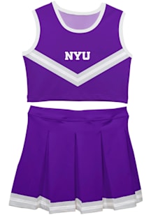 Vive La Fete NYU Violets Girls Purple Ashley 2 Pc Set Cheer