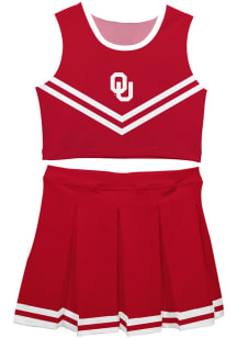 Vive La Fete Oklahoma Sooners Girls Red Ashley 2 Pc Set Cheer