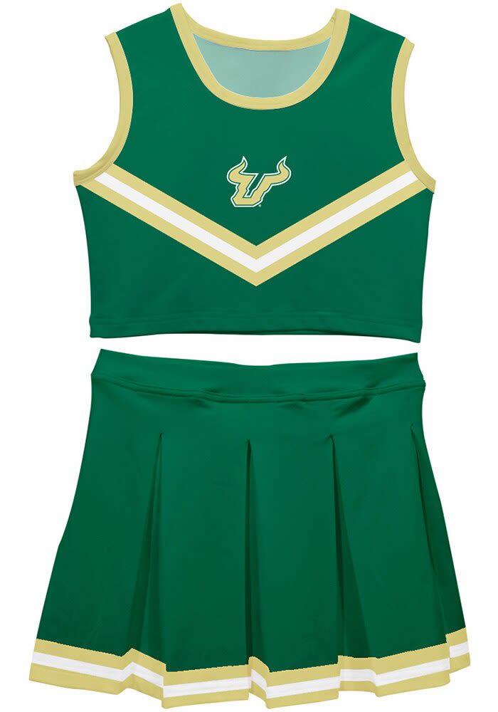 green emerald velvet dress Vive La Fete - Green Cheerleader Dress main image 0
