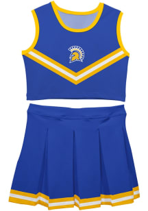 Vive La Fete San Jose State Spartans Girls Blue Ashley 2 Pc Set Cheer