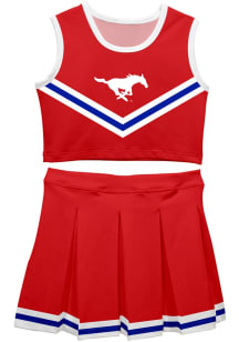 Vive La Fete SMU Mustangs Girls Red Ashley 2 Pc Set Cheer