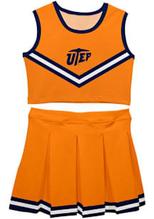 Vive La Fete UTEP Miners Girls Orange Ashley 2 Pc Set Cheer