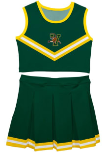 Vive La Fete Vermont Catamounts Girls Green Ashley 2 Pc Set Cheer