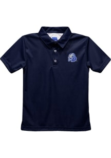 Vive La Fete Drake Bulldogs Toddler Navy Blue Team Short Sleeve Polo Shirt