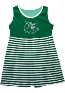 Northwest Missouri State Bearcats Toddler Girls Green Stripes Short Sleeve Dresses