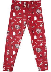 Vive La Fete Alabama Crimson Tide Girls Red Impressions Bottoms Leggings