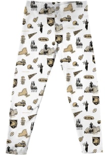 Vive La Fete Army Black Knights Girls White Impressions Bottoms Leggings