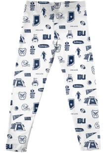 Vive La Fete Butler Bulldogs Girls White Impressions Bottoms Leggings