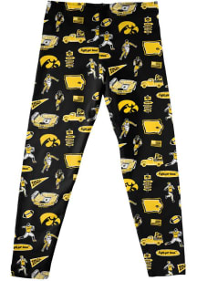 Girls Iowa Hawkeyes Black Vive La Fete Impressions Leggings