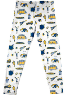 Vive La Fete Kent State Golden Flashes Girls White Impressions Bottoms Leggings