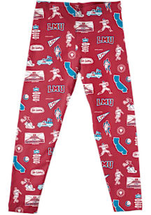 Vive La Fete Loyola Marymount Lions Girls Red Impressions Bottoms Leggings