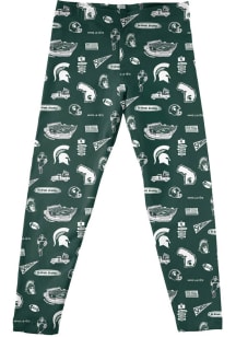 Girls Michigan State Spartans Green Vive La Fete Impressions Leggings