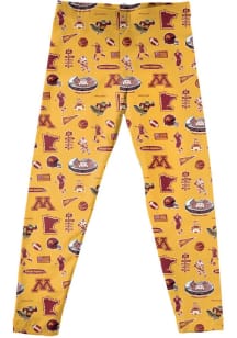 Girls Minnesota Golden Gophers Gold Vive La Fete Impressions Leggings