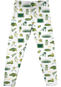 Vive La Fete North Dakota State Bison Girls White Impressions Bottoms Leggings