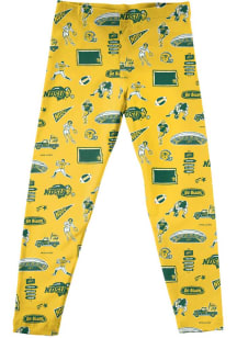 Vive La Fete North Dakota State Bison Girls Gold Impressions Bottoms Leggings