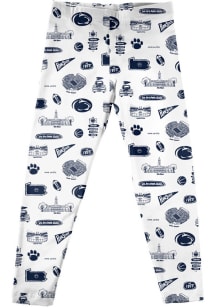 Girls Penn State Nittany Lions White Vive La Fete Impressions Leggings