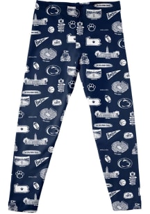 Girls Penn State Nittany Lions Navy Blue Vive La Fete Impressions Leggings