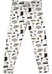 Girls Purdue Boilermakers White Vive La Fete Impressions Leggings