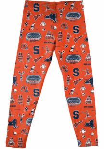 Vive La Fete Syracuse Orange Girls Orange Impressions Bottoms Leggings