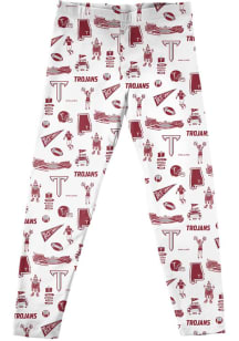 Vive La Fete Troy Trojans Girls White Impressions Bottoms Leggings