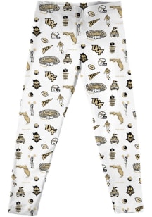 Vive La Fete UCF Knights Girls White Impressions Bottoms Leggings