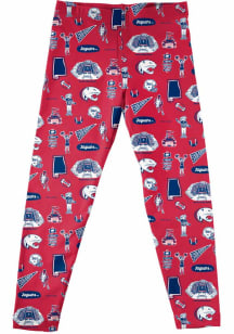 Vive La Fete South Alabama Jaguars Girls Red Impressions Bottoms Leggings