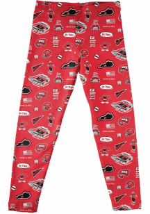 Vive La Fete Western Kentucky Hilltoppers Girls Red Impressions Bottoms Leggings